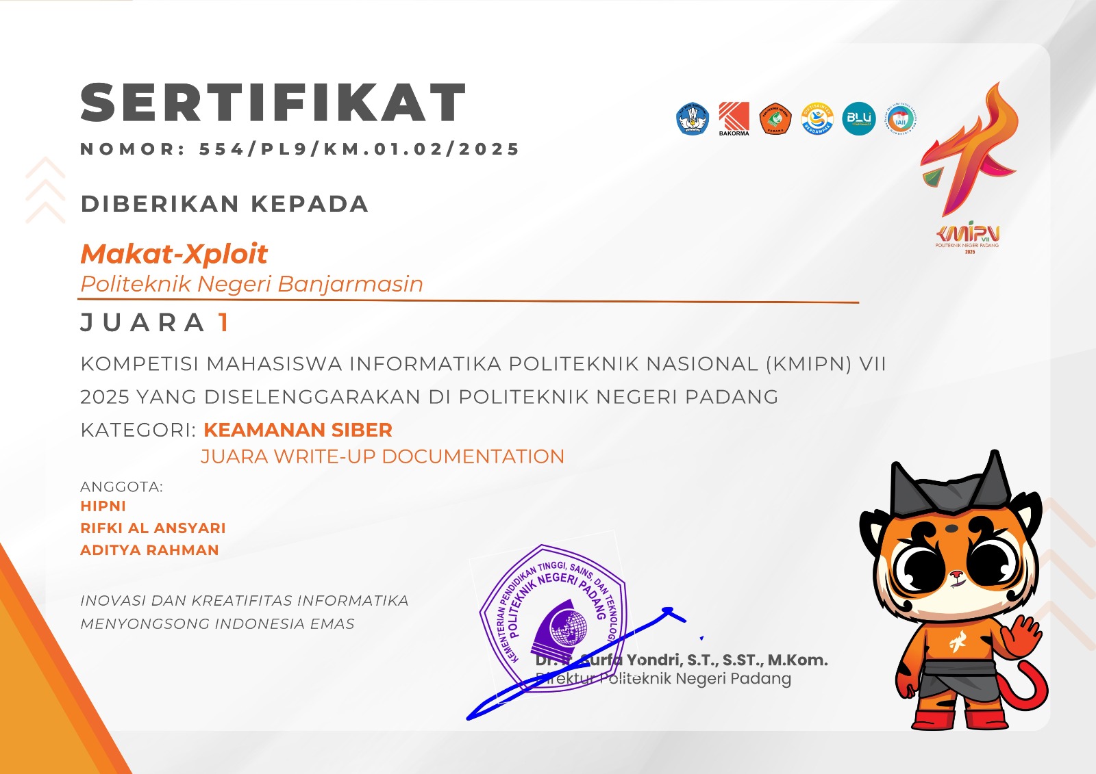 Juara 1 - Write-Up Documentation (Keamanan Siber)